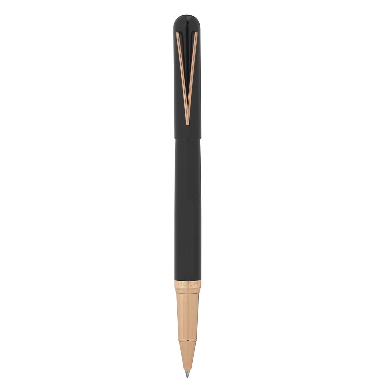 PENNA ROLLER NERO FINITURE RAME